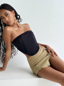 Ludow Strapless Top Black | Princess Polly US