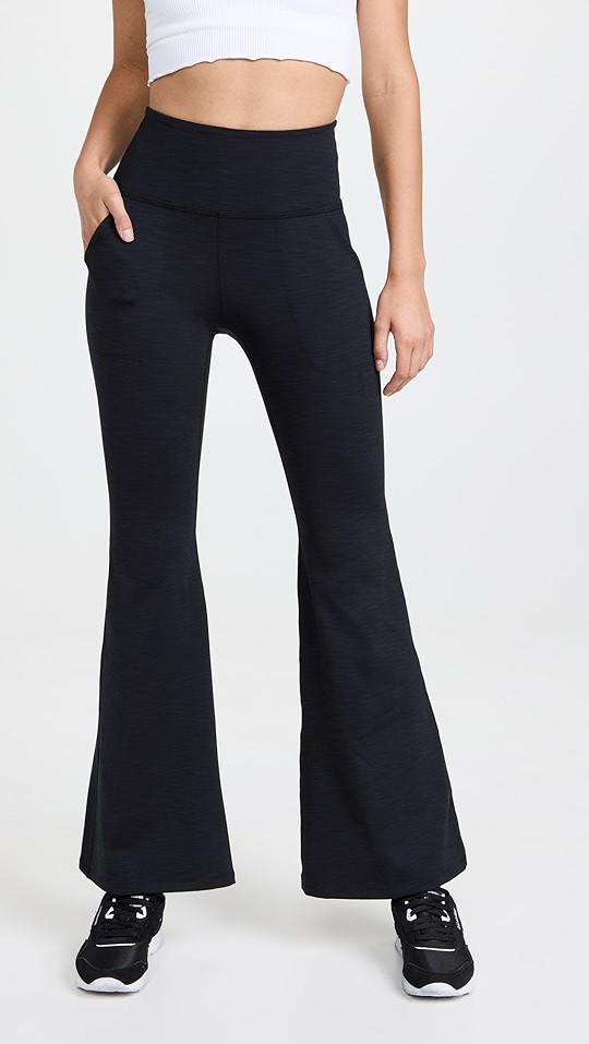 Beyond Yoga Heather Rib All Day Flare Pants | SHOPBOP | Shopbop