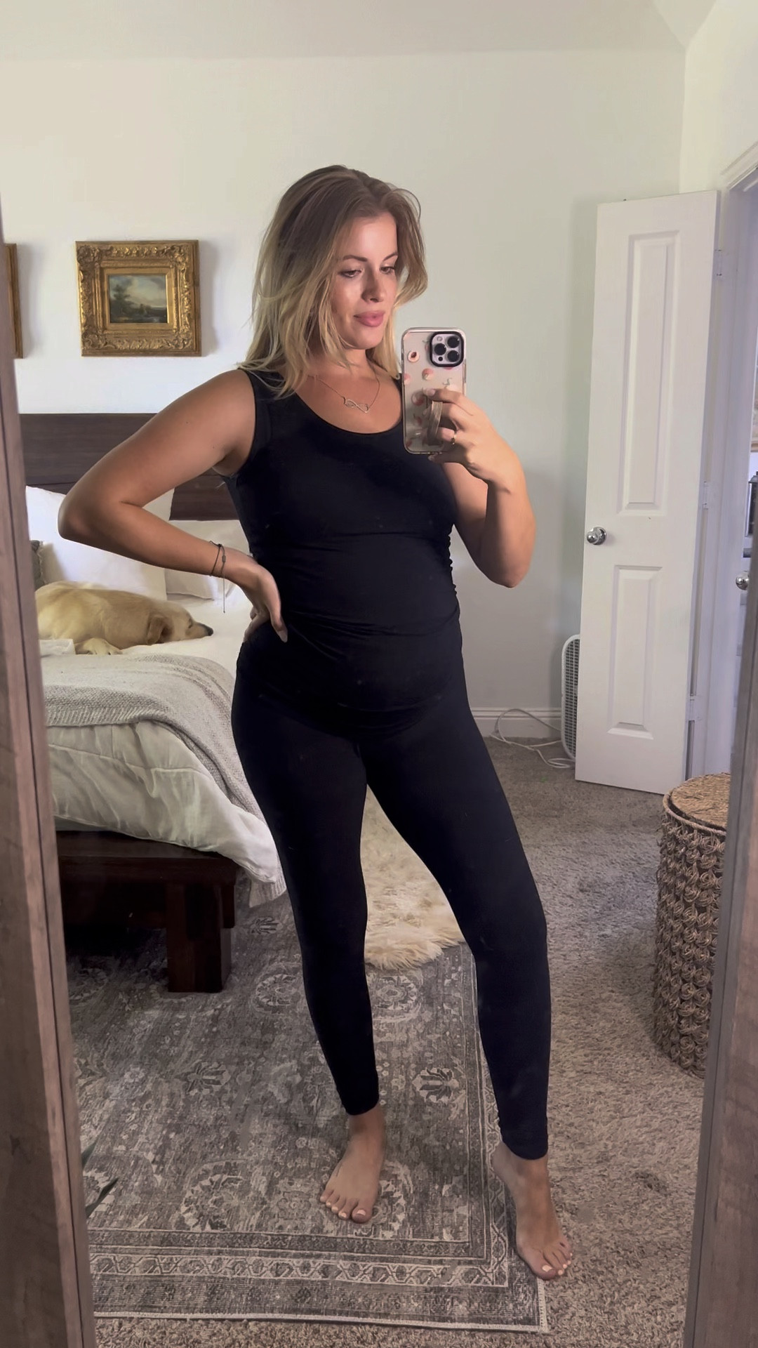 Nursing and bump friendly tank and leggings! So comfy and stretchy definitely a must have while pregnant or post partum 

#LTKbump #LTKfit