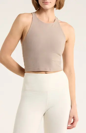 Beyond Yoga Spacedye Refocus Racerback Crop Tank in Birch Heather at Nordstrom Rack, Size Small | Nordstrom Rack