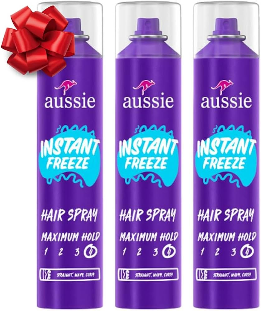 Aussie Instant Freeze Hair Spray for Extreme Hold, Infused with Jojoba Oil & Sea Kelp, Long-Lasti... | Amazon (US)