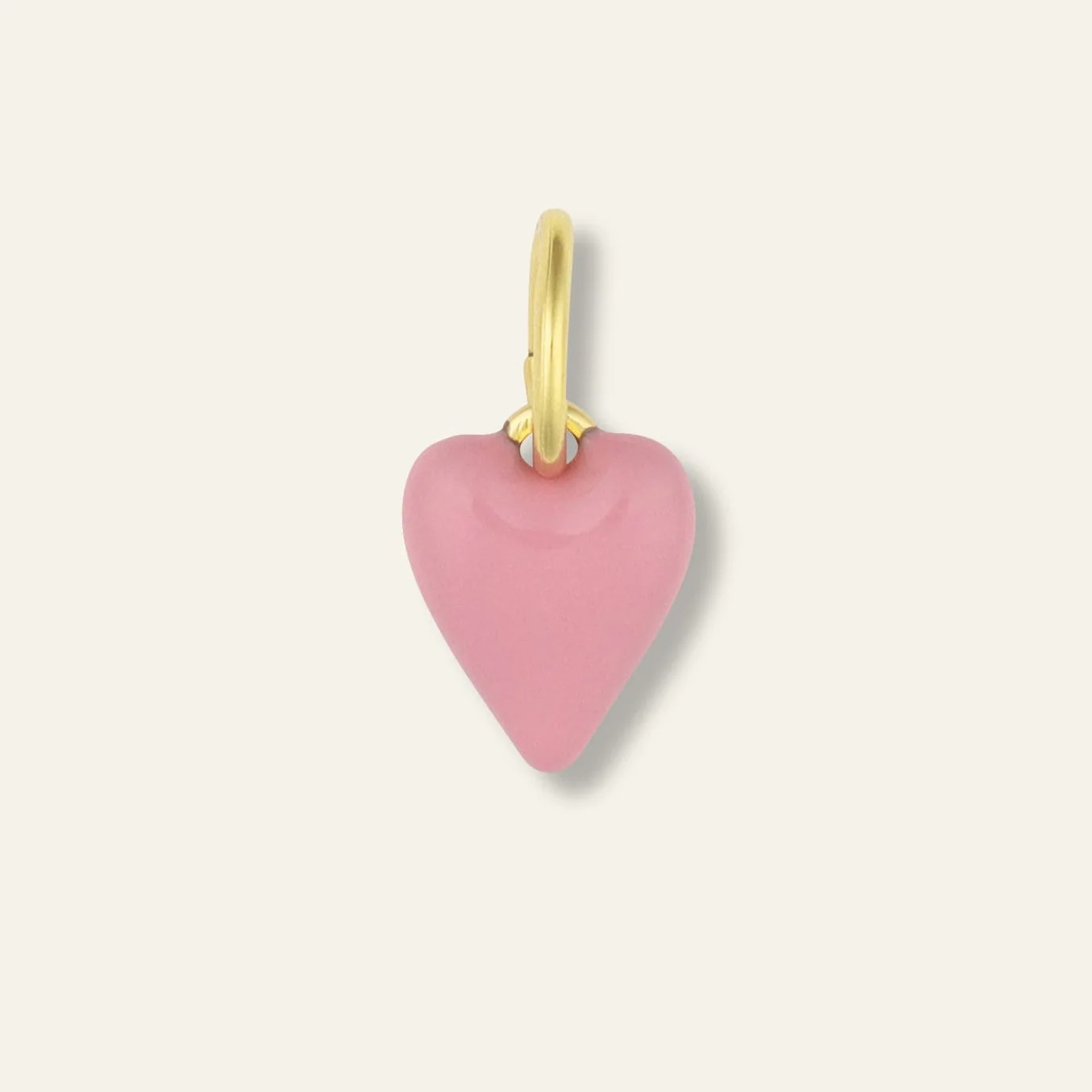 Mini Pink Enamel Heart Charm | HART