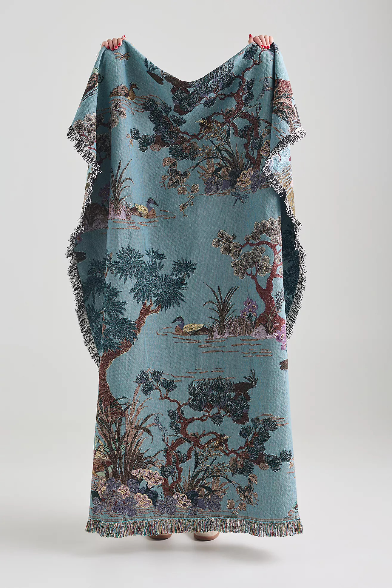 Estella Cotton Woven Throw Blanket | Anthropologie (US)