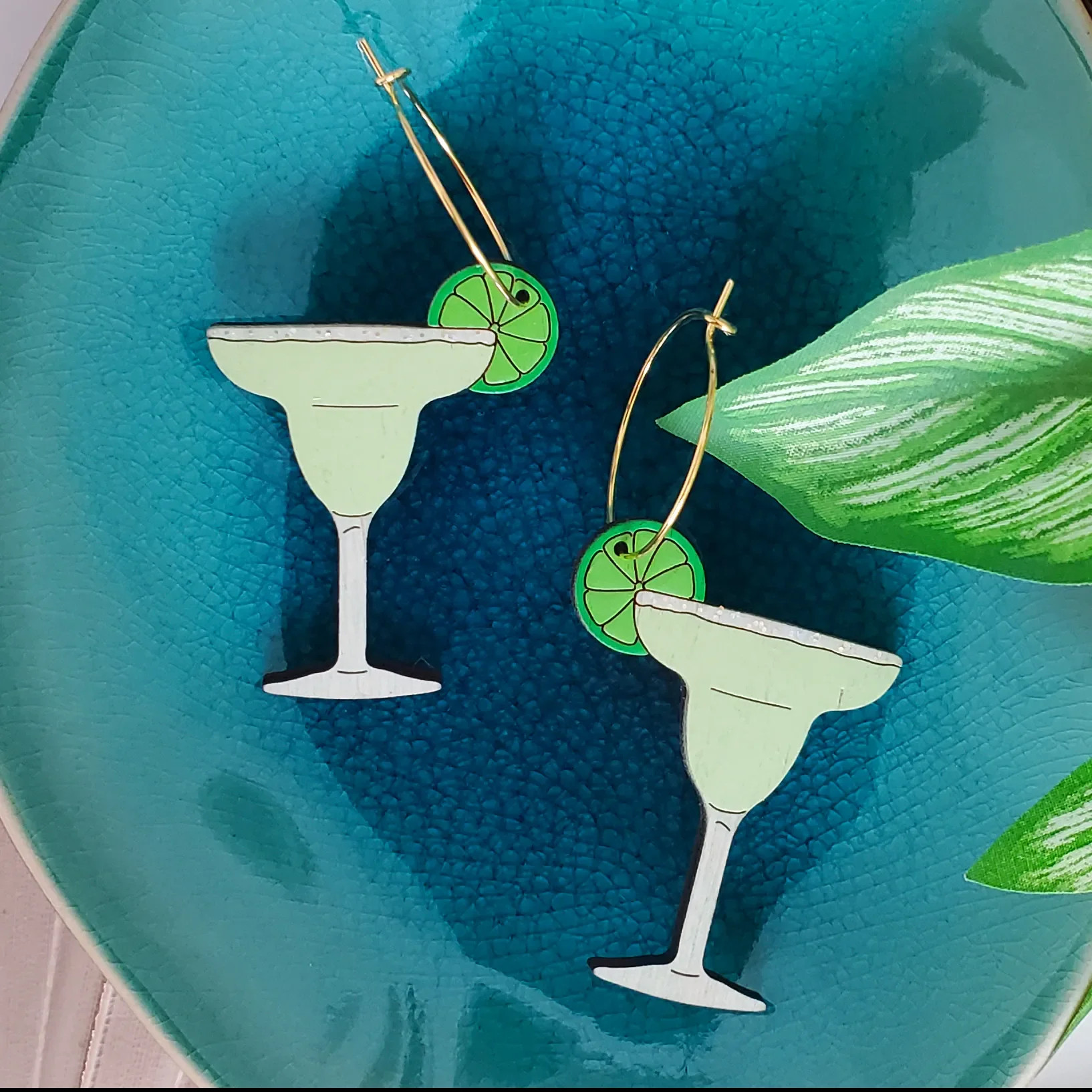 Sparkle Margarita Hoop Earrings | Le Chic Miami