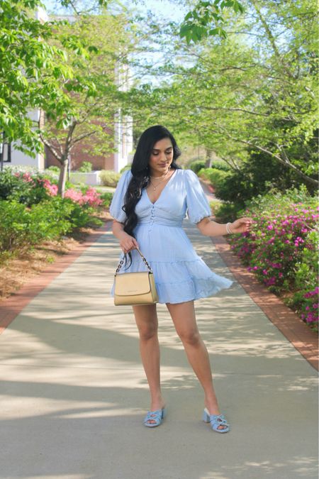 • Little Bow Peep 🩵🎀 •

These darling light blue heels have the cutest double bow details that I’m OBSESSED with! They’re the perfect Spring and Summer shoe! (You can see them close up in my latest reel! 👡) This adorable blue dress has a pretty gold thread throughout that adds such a subtle glam touch! It’s sold out but I’ve linked a Poshmark selling as well as some similar styles! 🤍

You can shop my outfit by following me {sparkleandstyle} on the FREE LIKEtoKNOW.it app or via the Shop My Instagram link in my bio! 🩷

spring shoes, spring outfits, spring styles spring fashion, spring dresses, girly style, girly fashion, girly outfits, feminine style, feminine fashion, coquette style, coquette aesthetic, coquette fashion, romantic style, romantic fashion, romantic outfits

#LTKwedding #LTKshoecrush #LTKfindsunder100