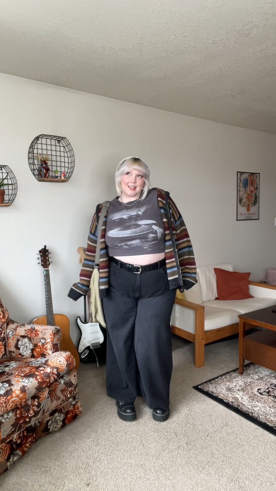 crop top is cider, sweater is minga london, shoes are tuk footwear, and bag is thrifted volcom

#LTKstyletip #LTKVideo #LTKplussize