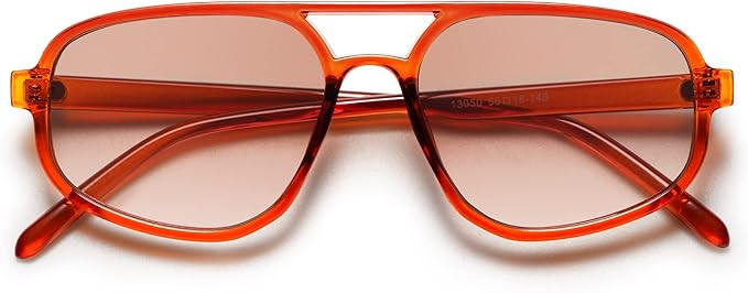 SOJOS Aviator Sunglasses for Women & Men, Retro, Double Bridge, Trendy lightweight, 90s Shades SJ... | Amazon (US)