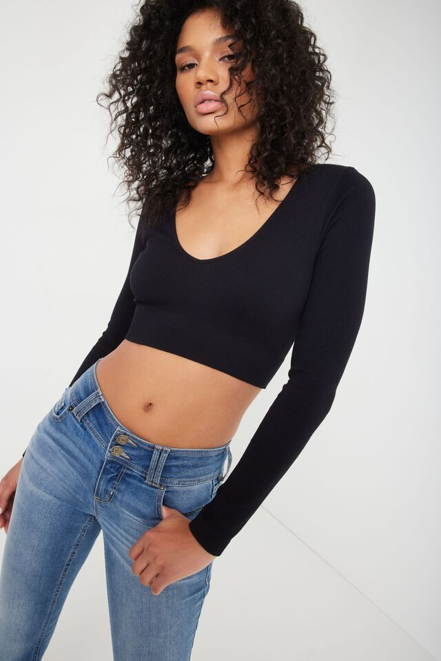 Stella Long Sleeve Seamless Top | Garage Clothing