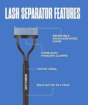 Babe Original Pro Eyelash Separator, Removes Clumps on Mascara, Reusable Stainless Steel Lash Com... | Amazon (US)