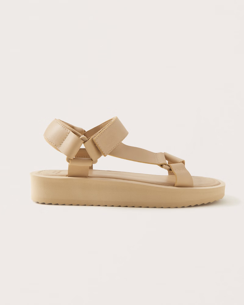 Women's Sporty Flatform Sandals | Women's Shoes | Abercrombie.com | Abercrombie & Fitch (US)