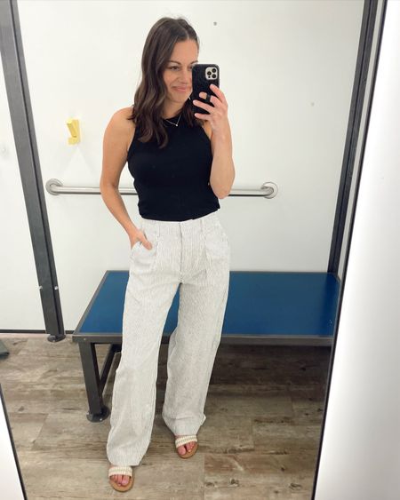 Old navy linen pants - run true to size to a tad small.  These are an xs but I could have done the small. Come in petite, tall and regular length. 



#LTKFind #LTKSeasonal #LTKunder50