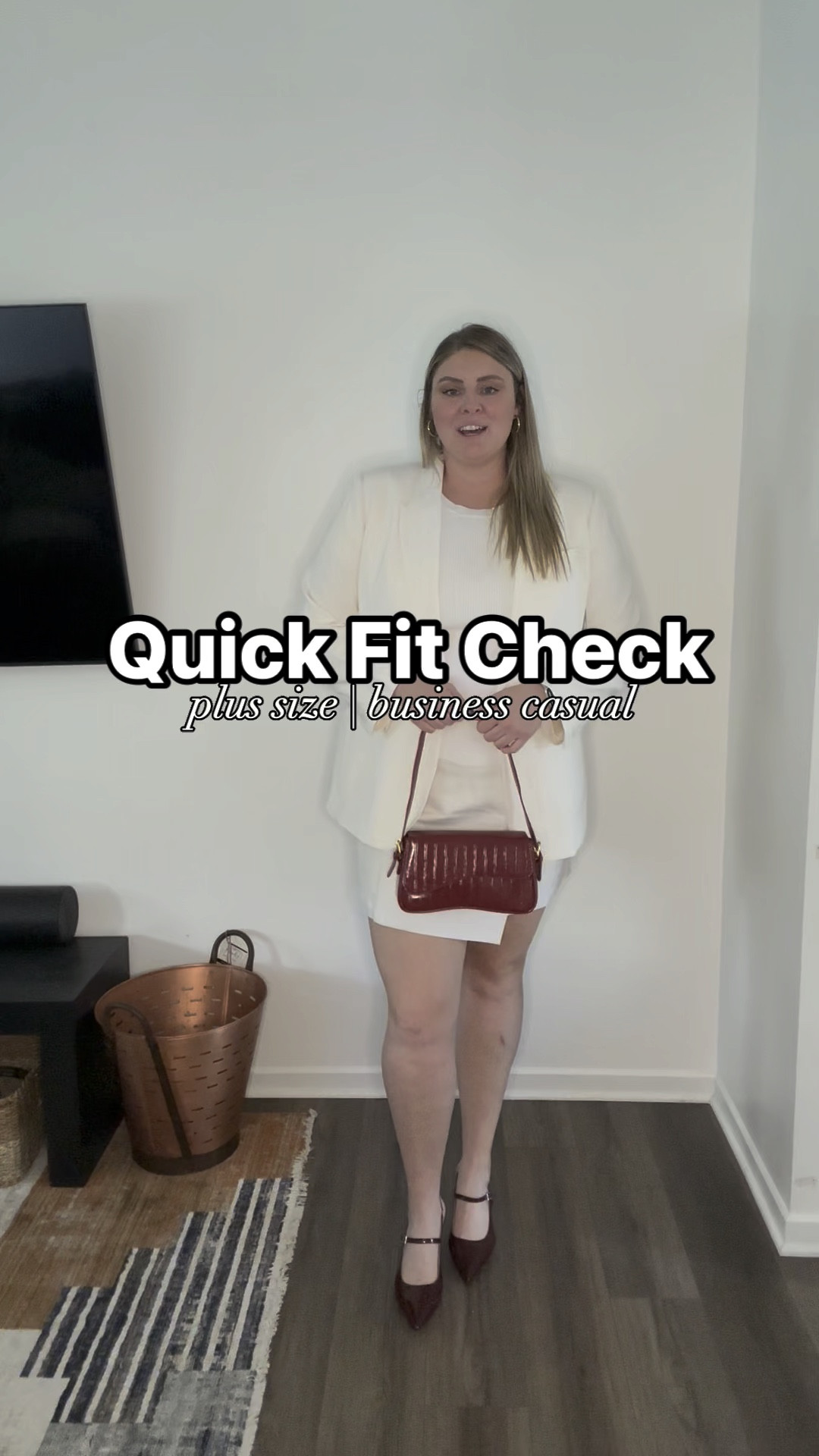 A business casual fit that can be a little polarizing. Can you wear shorts or a short skirt in the office?

Unfortunately, a lot from this drop have sold out, but there may be some remaining sizes left! 🤞🏻

Sizing Details:
Blazer - 20 (size up)
Skirt - 18
Top - 3X
Shoes - 11

plus size fashion, office wear, work wear, business casual, blazer, affordable fashion, tall 

#LTKWorkwear #LTKMidsize #LTKPlusSize