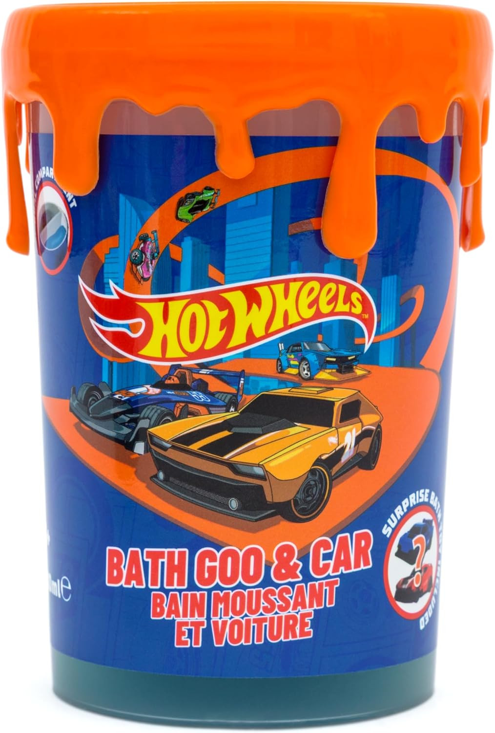 Hot Wheels Bath Goo with Surprise Toy Car 200ml | Children's Bath Slime & Bubble Bath | Apple Fragrance | Reusable Storage Tub | Kids Bath Toy Gift Age 3+ | Amazon (UK)