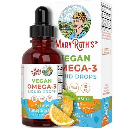 Omega 3 Liquid Drops by MaryRuth Organics | 400mg DHA Per Serving | Omega 3 Supplement for Cognitive | Walmart (US)