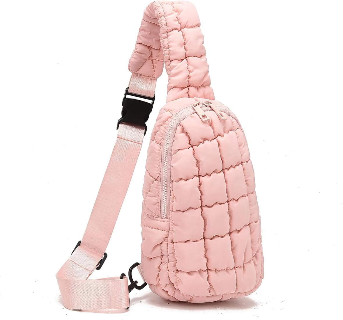 I IHAYNER Small Puffer Sling Bag for Women Quilted Fashion Waist Packs Puffy Crossbody Bag Fanny ... | Amazon (US)