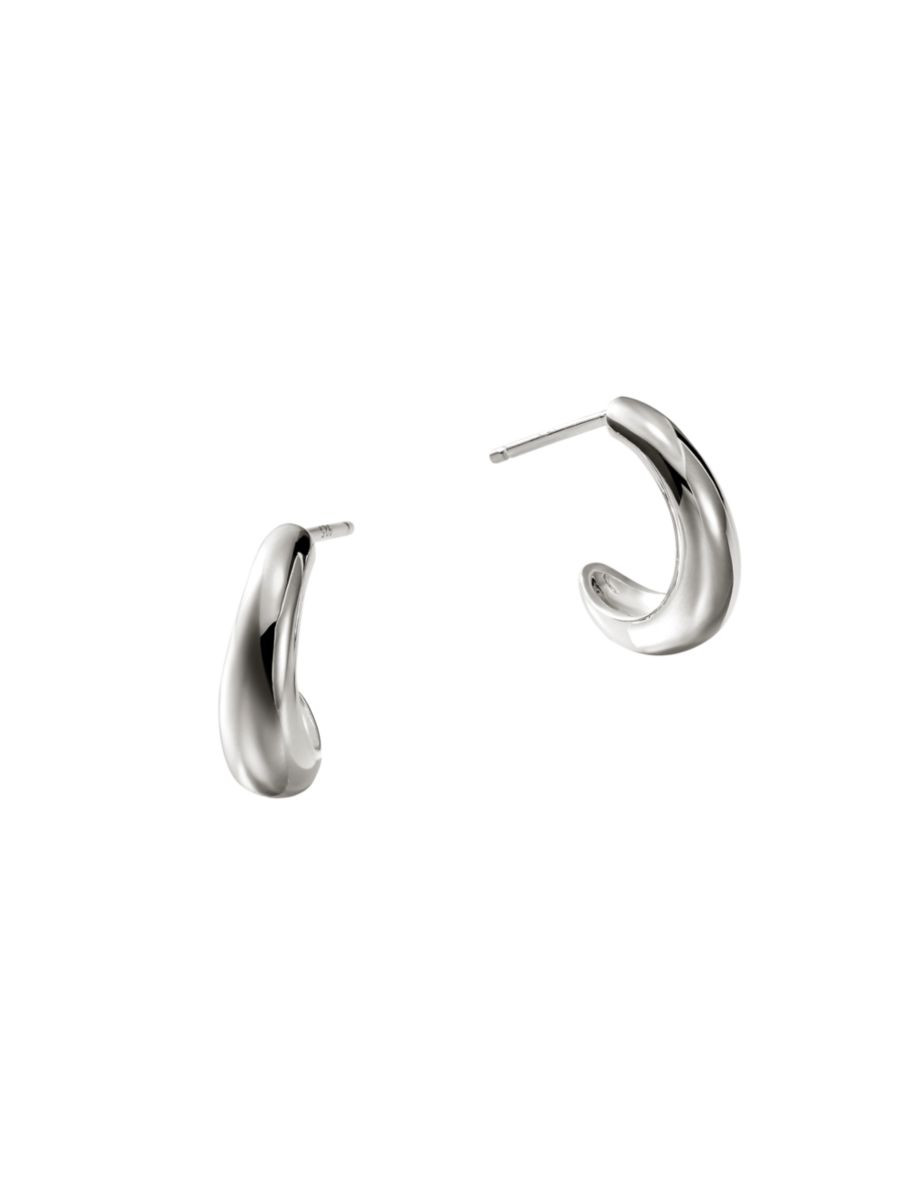 John Hardy Surf Sterling Silver Small Hoop Earrings | Saks Fifth Avenue