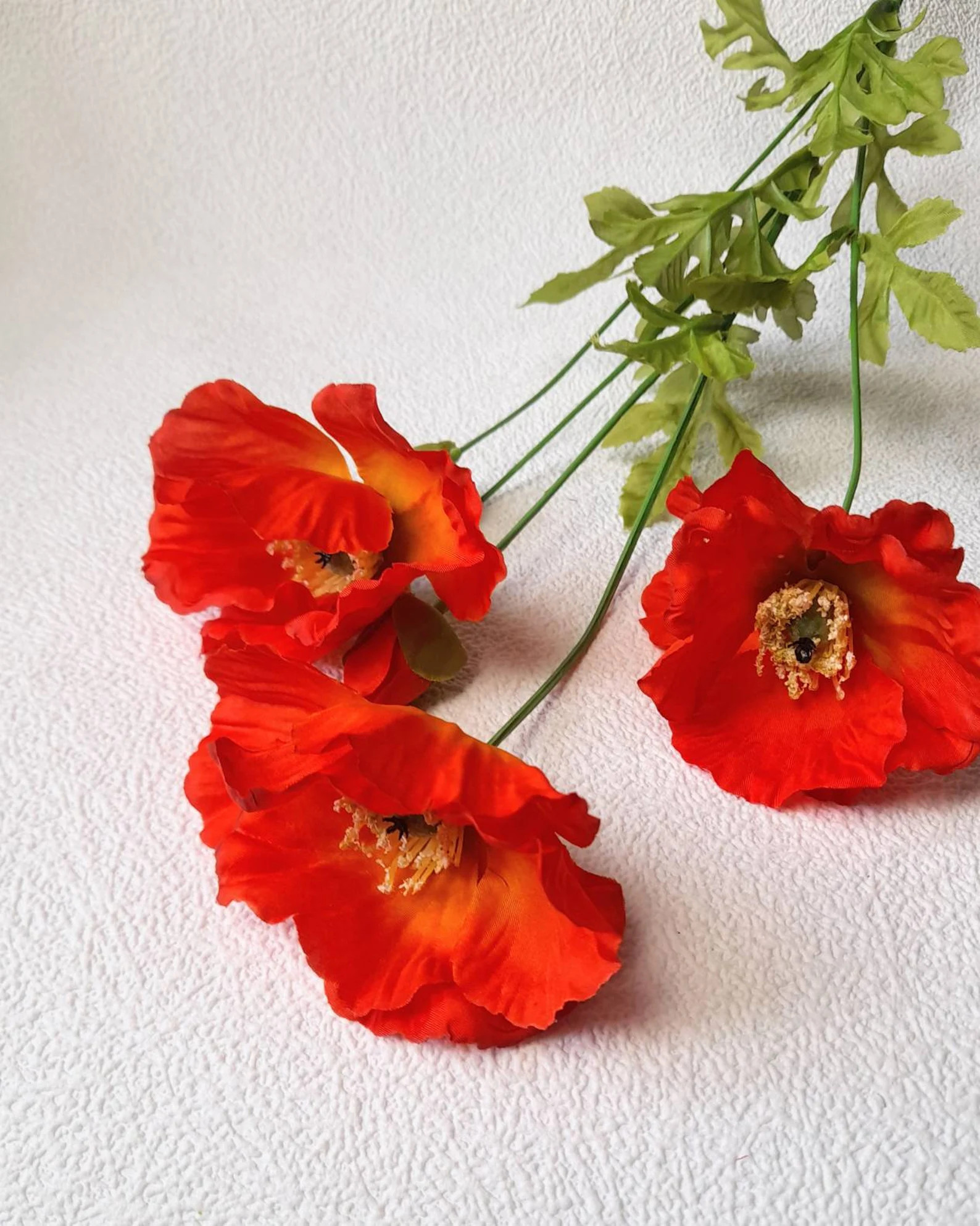 Artificial Poppy Artificial Flowers Orange Poppy Poppy Home - Etsy | Etsy (US)