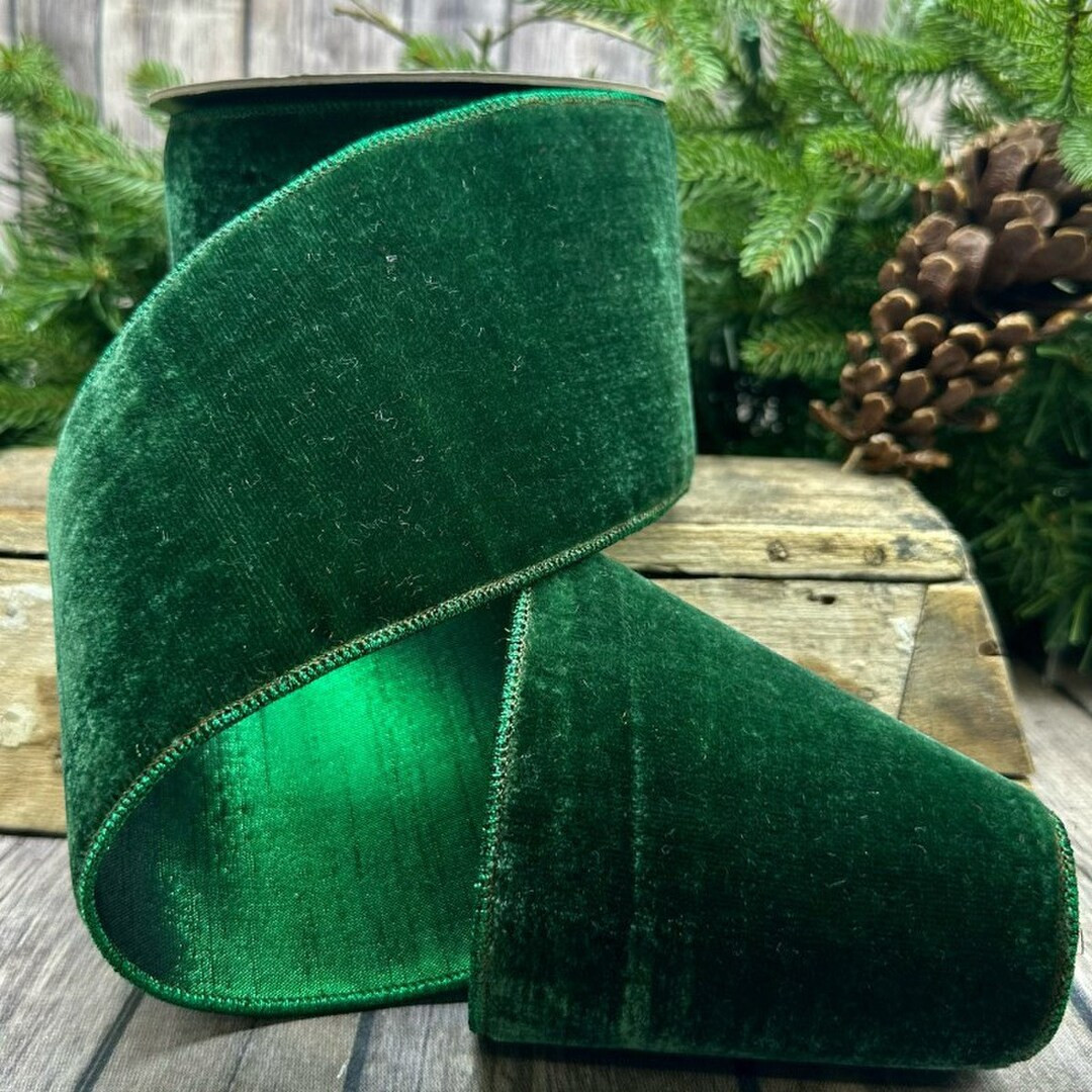 4" X 10 Yard Luxury D Stevens Holiday Christmas Fall Halloween Crown Velvet Metallic Dupion Back ... | Etsy (US)