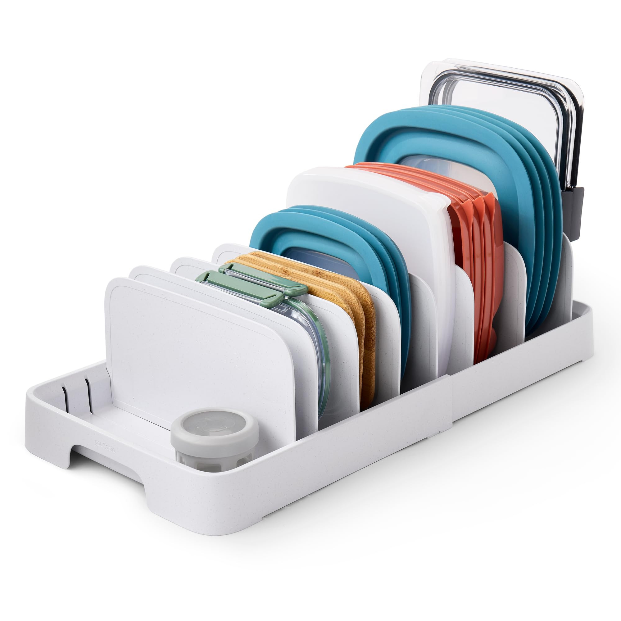 YouCopia StoraLid Expandable Food Container Lid Organizer with Tall Dividers, 40 Lid, Premium Edi... | Amazon (US)