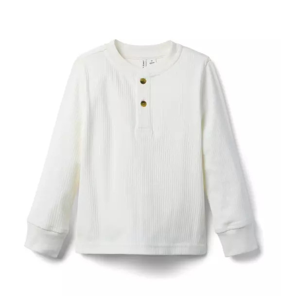 Ribbed Henley Tee | Janie and Jack