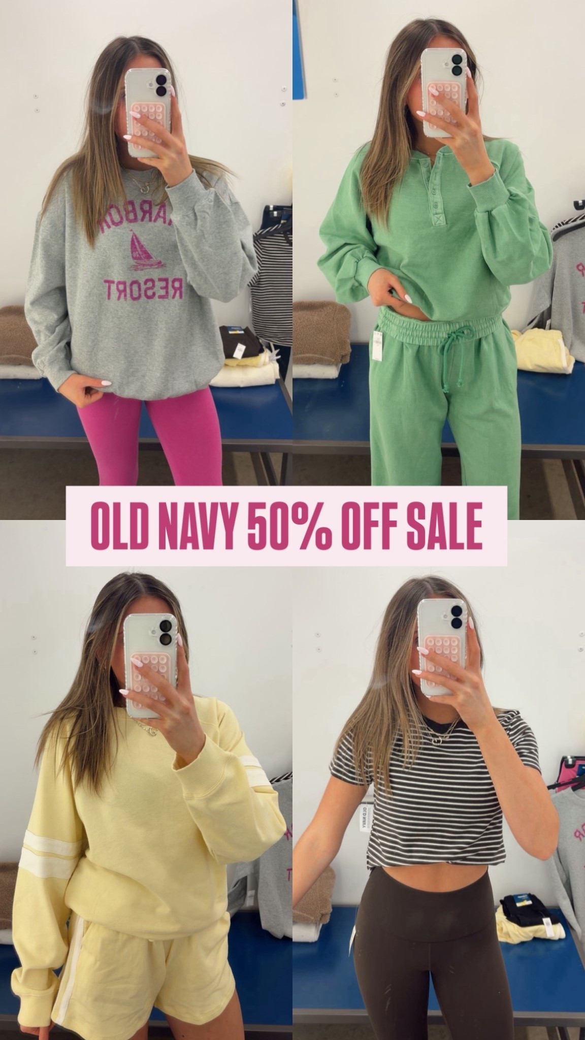 run to old navy!! sales running right now don’t forget to open your encore credit card for 50% off store wide & extra 30% off your first purchase!! i linked my favorite recent activewear pics from old navy, from workout wear to sweat sets! obsessed with the green and yellow set, all of these come in a few different colors, all fitting for spring!! don’t miss out this is the best deal now!! 

#ltkoldnavy #activewear #springfashion #springactive #ltkoldnavy #ltksale

#LTKootd #LTKdayinmylife #LTKActive