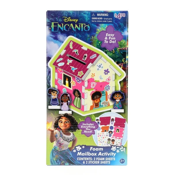Disney Encanto Valentines Foam Mailbox Craft Kit, for Female Child Ages 3+ - Walmart.com | Walmart (US)