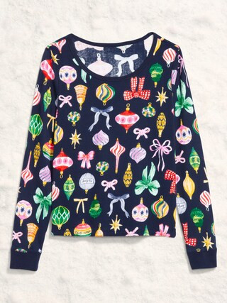 Scoop-Neck Waffle Pajama Top for Women | Old Navy (US)