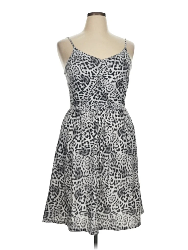 YATHON Animal Print Gray Cocktail Dress Size XL - 50% off | ThredUp (US)