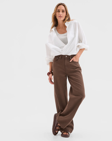 Denim Imogen Mid Rise Wide Leg Jeans | Target AU