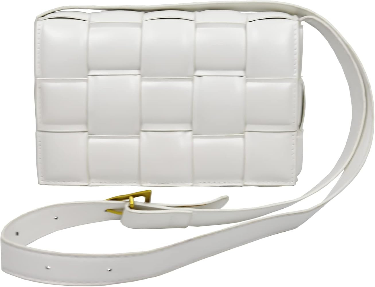 Padded Cassette Crossbody bag Woven Crossbody Handbag Purse for Women, Small Shoulder Messenger Bag  | Amazon (US)