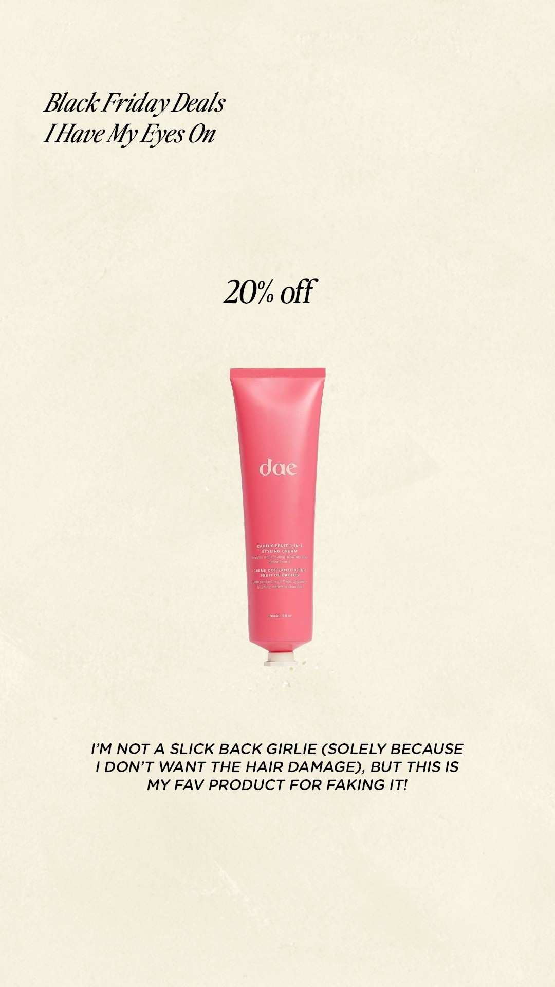 My go-to for faking a slick back 🍯

#LTKBeauty #LTKCyberWeek #LTKSaleAlert