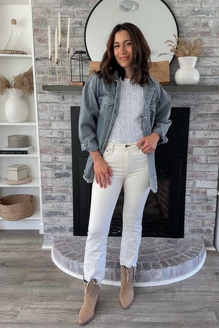 Sharing 30 days of comfy and casual spring transitional outfits and I know you’ll love them! My last day of spring outfits! This Shaket has been a fav of mine for the last few years. 

The perfect mom outfit, spring outfit idea, mom outfit idea, casual outfit idea, spring outfit, style over 30, denim jacket outfit idea, white jeans

#momoutfit #amazonfashion #dailyoutfits #dailyoutfitinspo #whattoweartoday #casualoutfitsdaily #momstyleinspo #styleover30 
#springoutfits #springoutfitinspo #casualoutfitideas #momstyleinspo #pinterestinspired #pinterestfashion #founditonamazon 


#LTKfindsunder100 #LTKfindsunder50 #LTKSeasonal