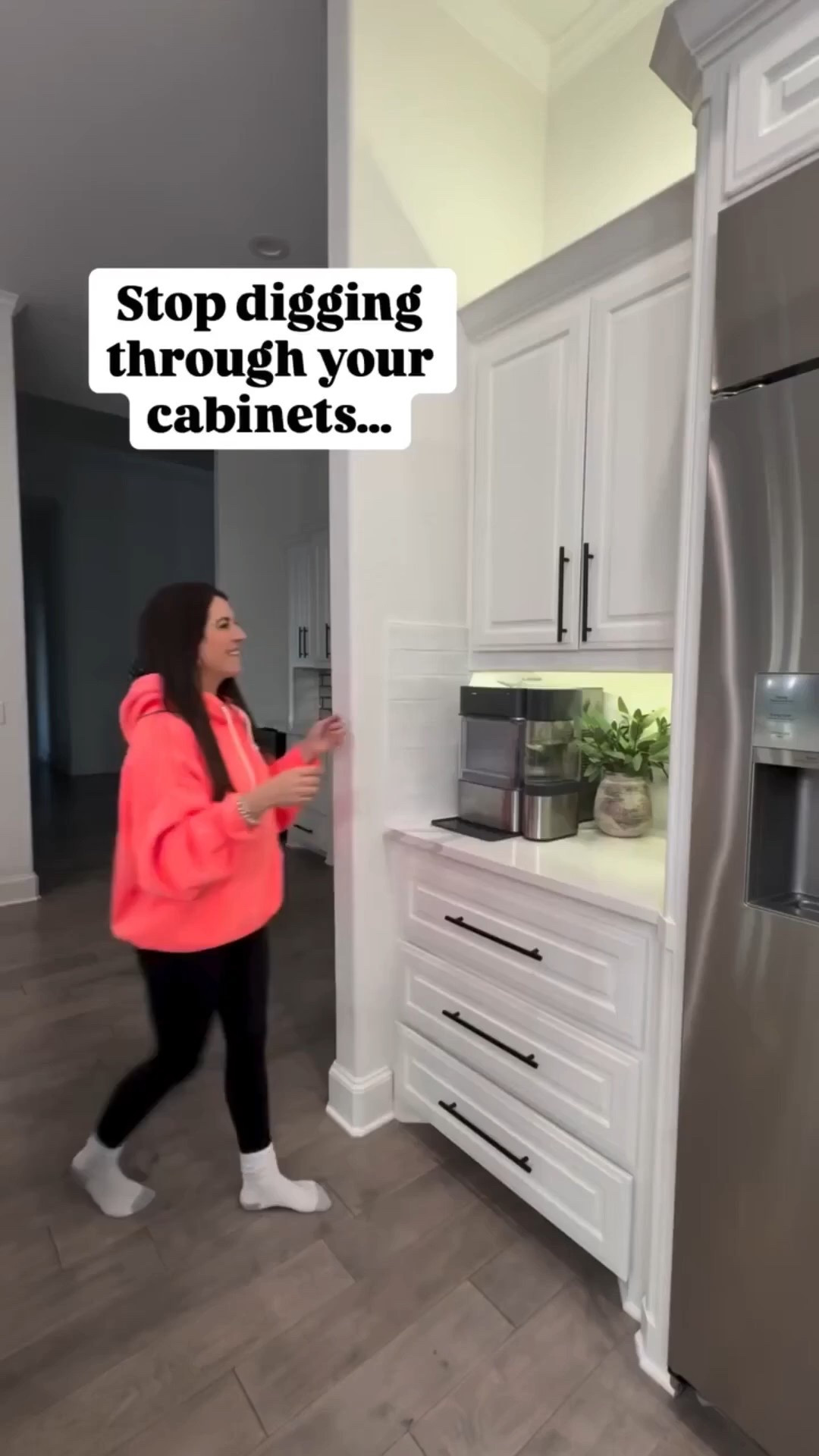 This cabinet went from chaos to calm in minutes ✨ stackable drawers + labels = an organizing system that actually stays put (even with family chaos) 😂
Would you organize this cabinet differently?

Cabinet organization. Home organization hacks. Kitchen cabinets. Medicine cabinet. Organizing labels. Organized home. Mom hacks 


#LTKdayinmylife #LTKmomlife #LTKHome