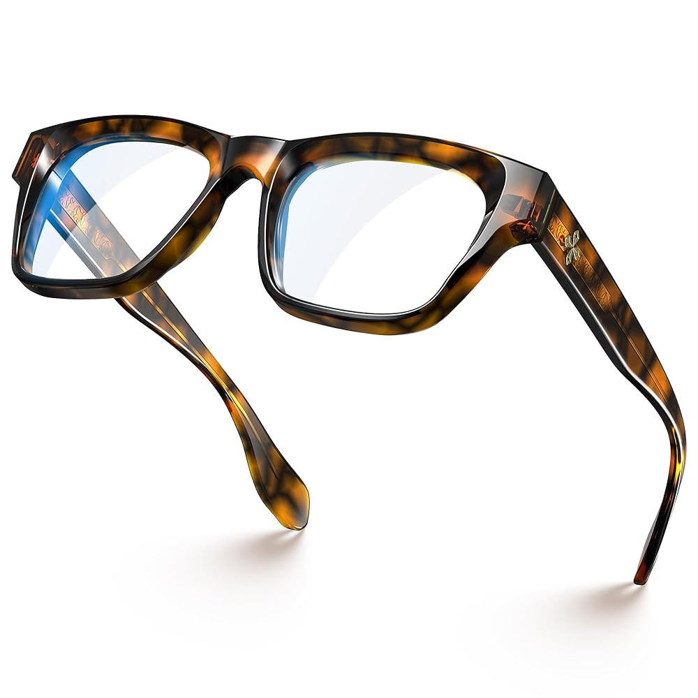 VISOONE Stylish Frame in Multiple Colors Blue Light Blocking Glasses for Men Women BONA | Amazon (US)