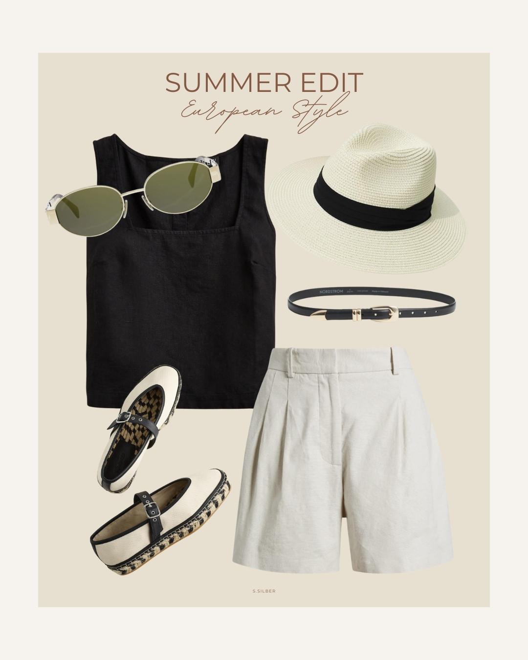 Summer style in Europe is all about elevated neutrals. Get this look without spending a fortune!

J.Crew linen top, Nordstrom linen shorts, Amazon packable hat, Celine sunglasses, Nordstrom skinny belt, Madewell espadrilles, summer outfits, city style, country style, elevated basics, vacation outfit, Stefana Silber

 

 #LTKSeasonal #LTKMidsize #LTKFindsUnder100