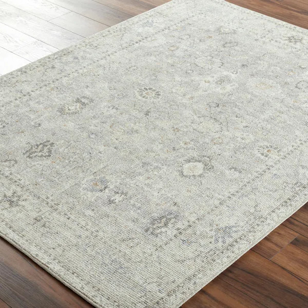 Becki Owens x Surya Davina Oriental Feather Gray/Taupe Area Rug | Wayfair North America