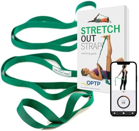 OPTP The Original Stretch Out Strap with Exercise Book, for Flexibility and Mobility Exercises. S... | Amazon (US)
