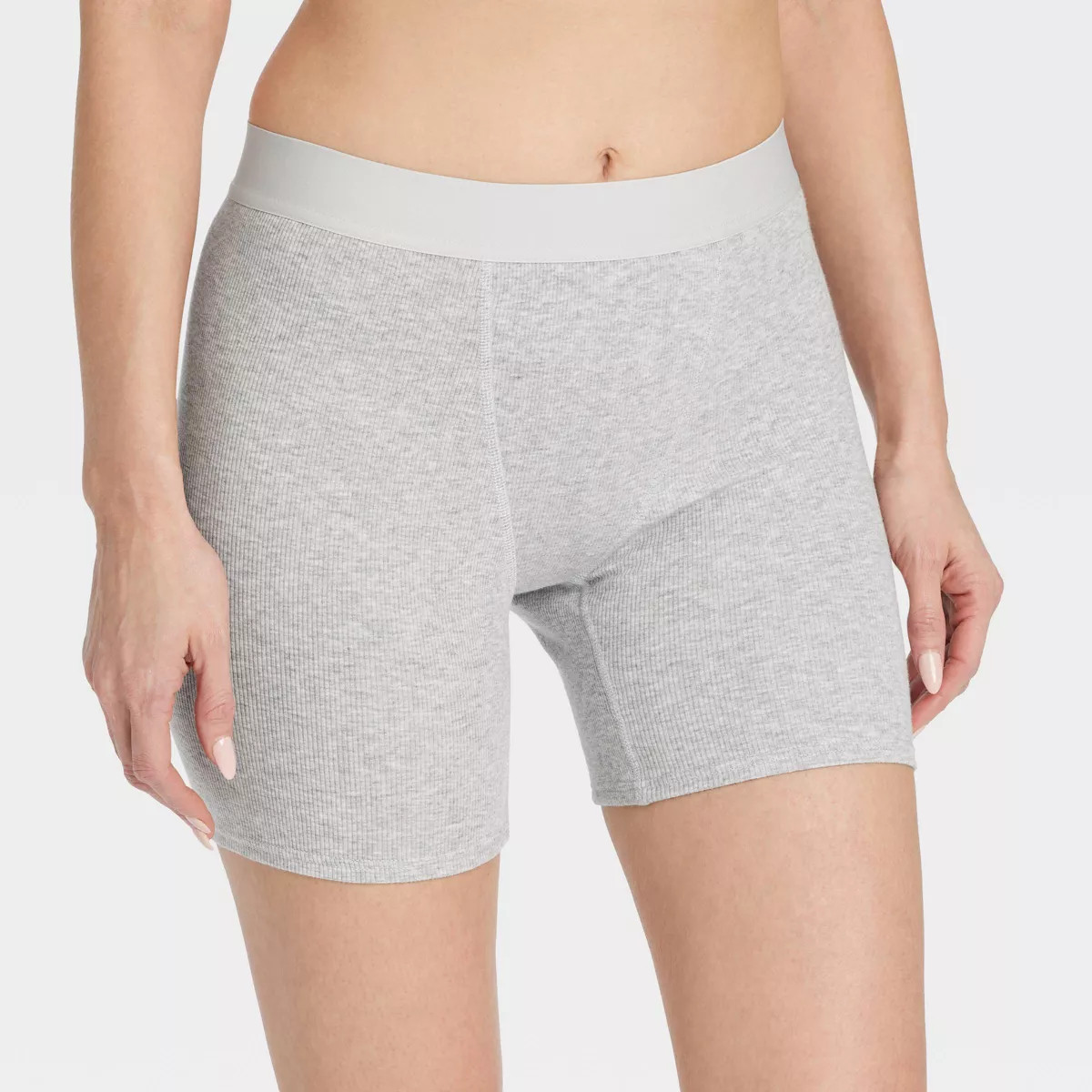 Women's Cotton Blend Ribbed Boxer Briefs Underwear - Auden™ | Target