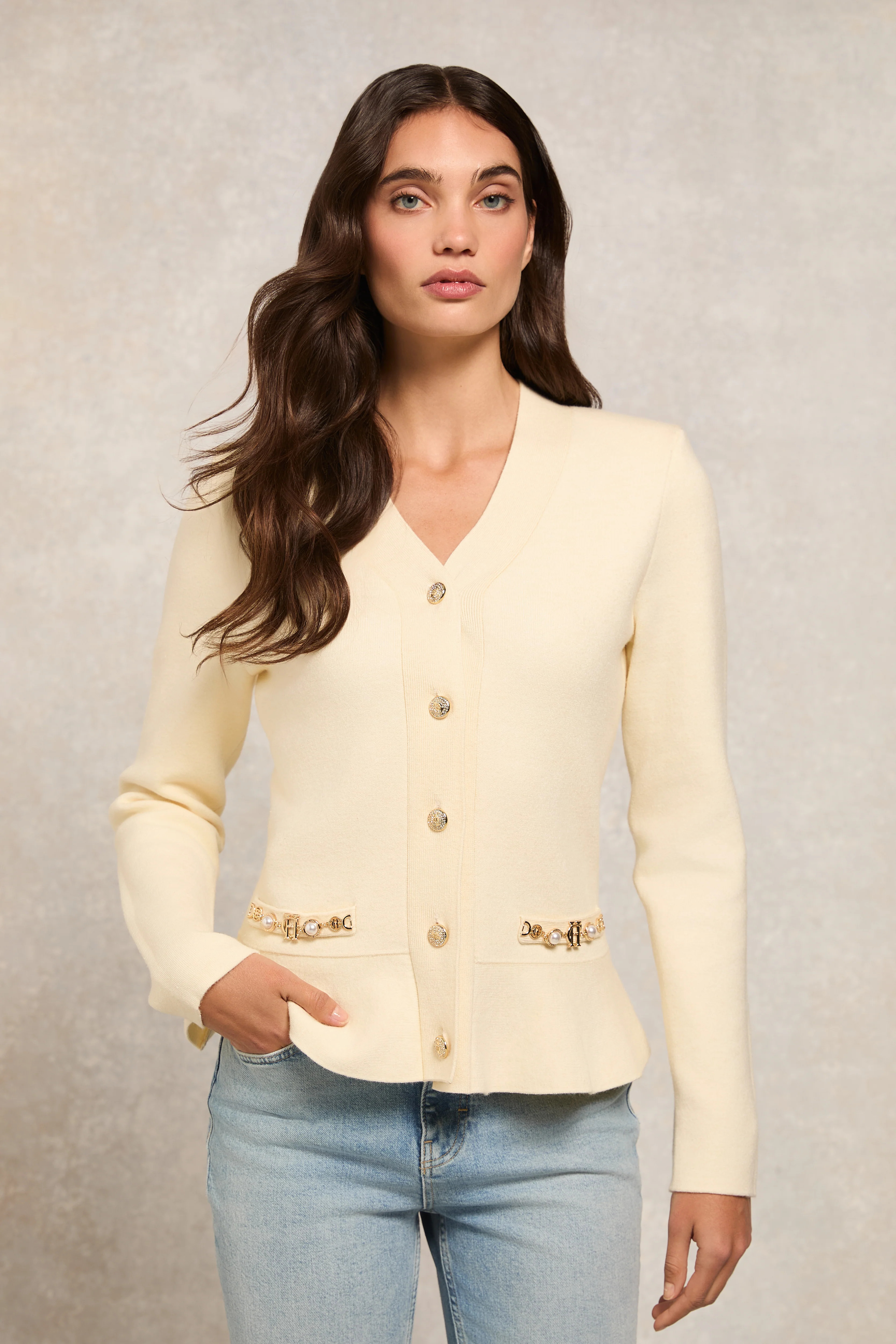 Patricia Cardigan (Natural) | Holland Cooper