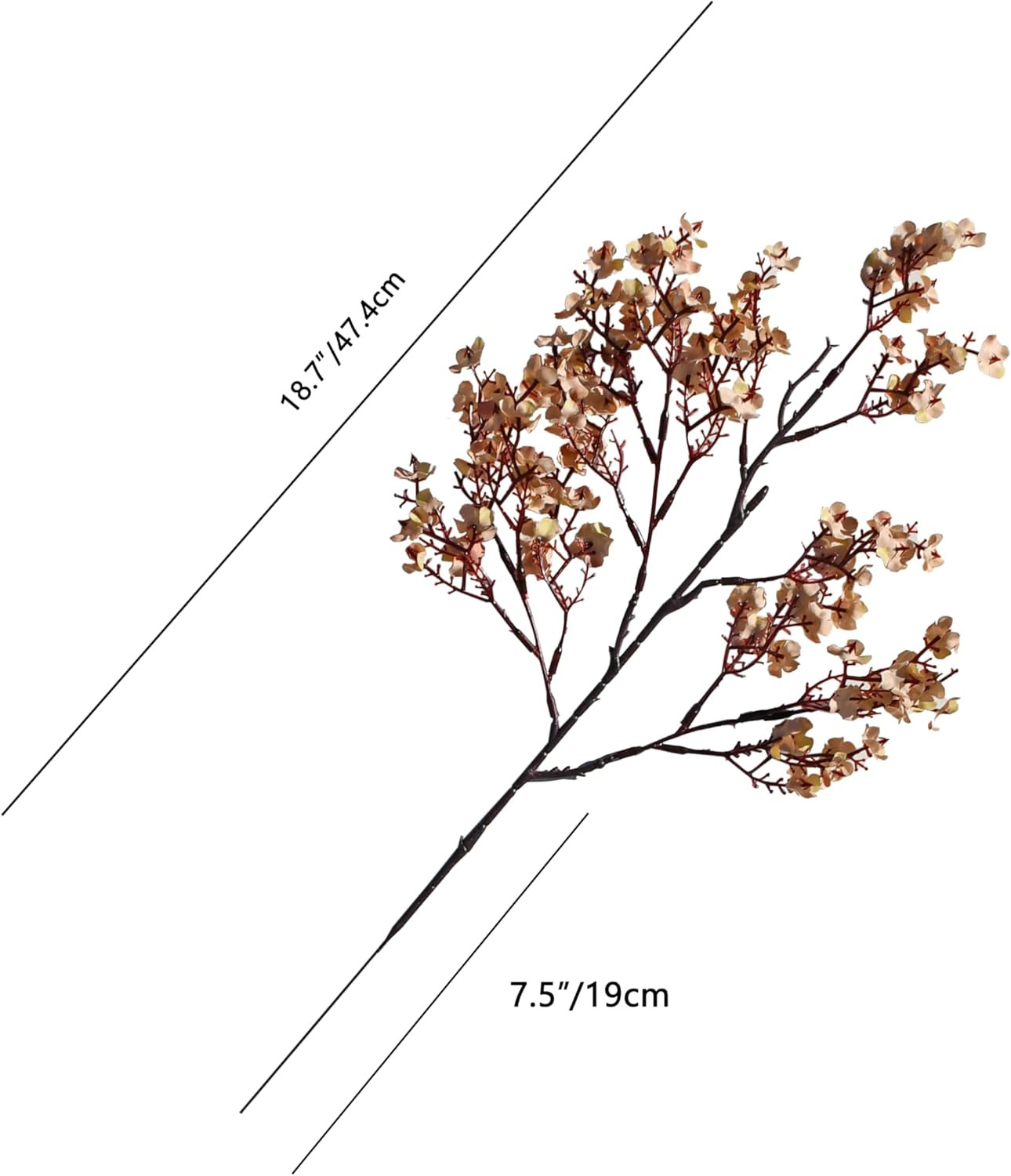 Mandy's Light Brown Artificial Baby’s Breath European Flowers 15 Bundles Silk Gypsophila with B... | Amazon (US)