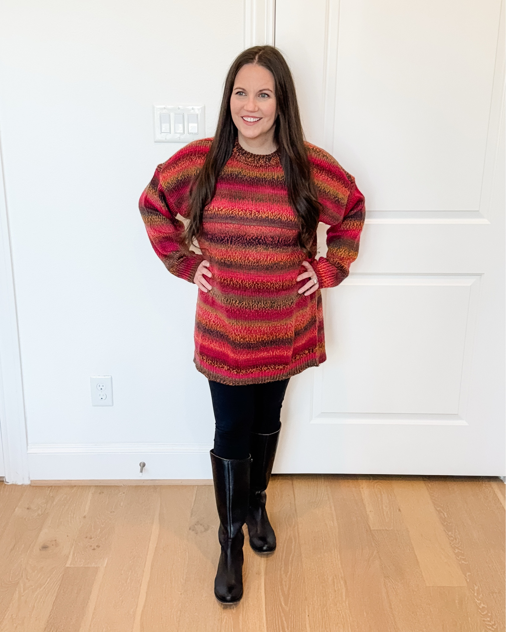 Cozy Stripes for Fall + Winter 

This bump-friendly combo is going straight into my fall lookbook and winter lookbook because it’s one of the easiest maternity outfits to throw on and feel put together. I’m wearing an oversized striped sweater with black over the belly pregnancy leggings, and the fit is so flattering and comfy for everyday wear. I finished the look with simple black boots for that polished, cool-weather vibe.

It works perfectly as both a fall outfit and a winter outfit, and it’s one of my go-to formulas for effortless winter street style. Warm, comfy, and bump-friendly—truly everything I want in a pregnancy outfit right now.


#LTKFindsUnder100 #LTKSeasonal #LTKBump
