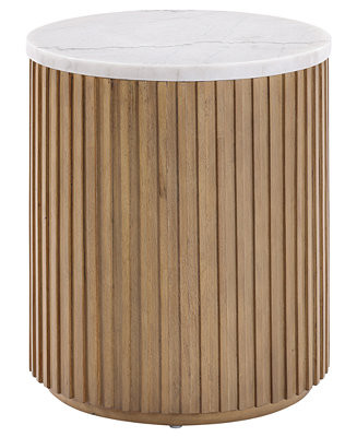 Colby 18" Marble Round End Table | Macy's