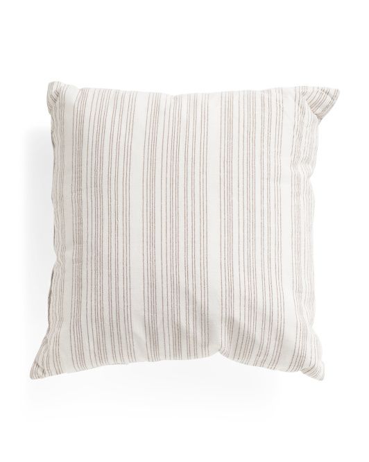 20x20 Linen Blend Striped Pillow | TJ Maxx