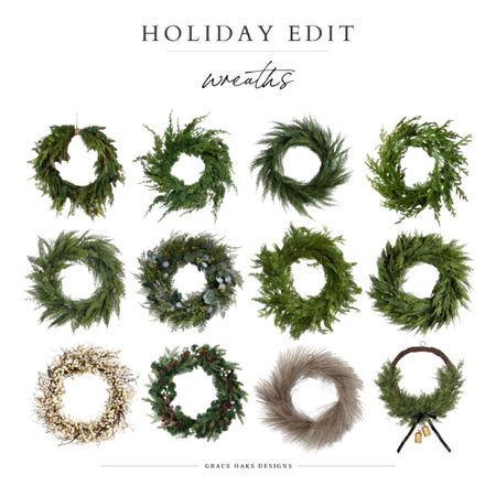 holiday decor edit - wreath 

cedar wreath. Berry wreath pine wreath. Norfolk pine. Norfolk pine wreath. Christmas decor. Natural Christmas decor. Christmas porch. Holiday wreath. Wreaths  

#LTKhome #LTKfindsunder50 #LTKHoliday