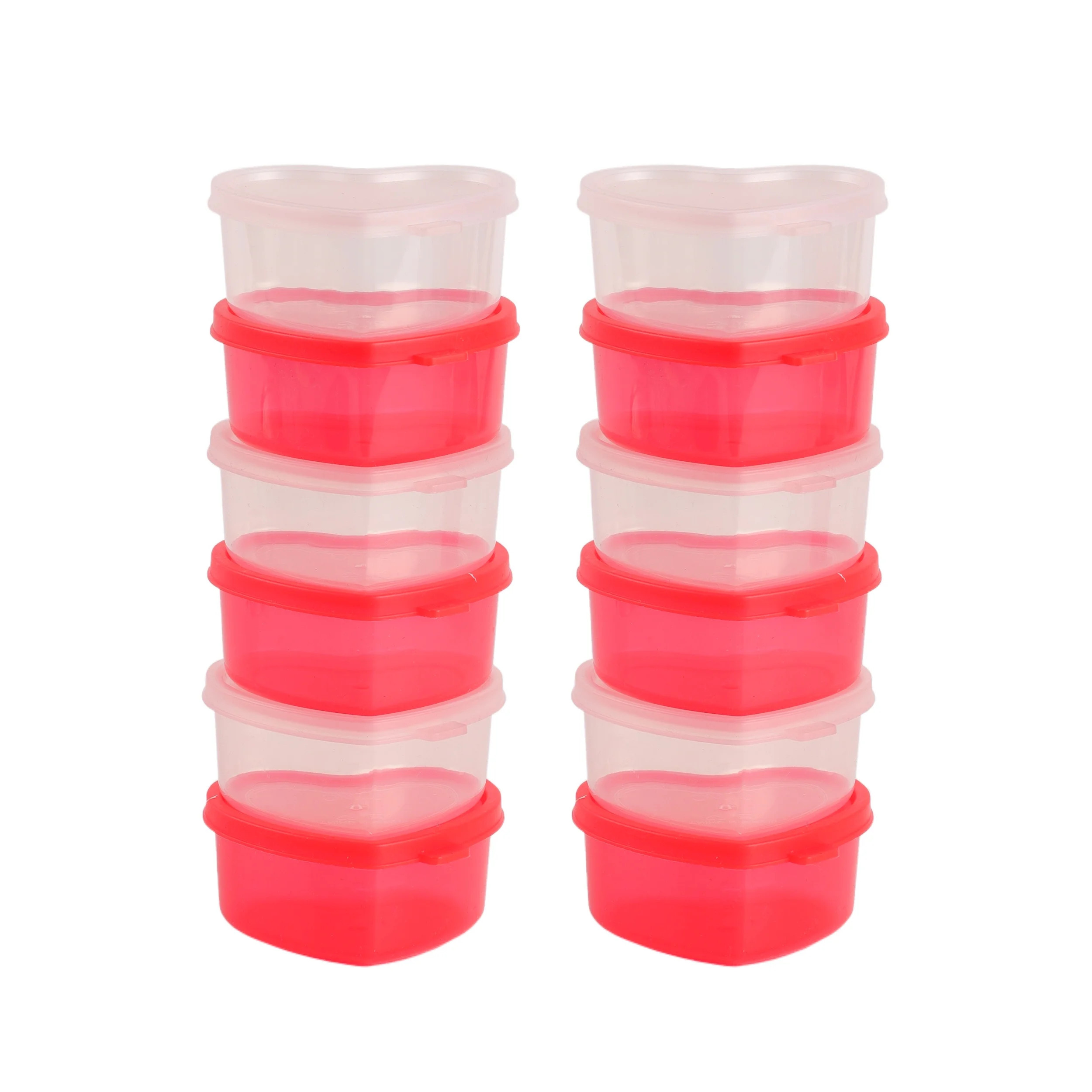 Cook with Color, Mini Snack Containers with Lids, Red and Pink, Reusable Food Storage Set, 24 Pie... | Walmart (US)