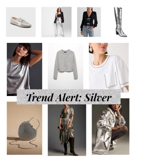 Silver details are definitely trending for the winter and holidays! From small silver rhinestone details to full on metallic coats, this trend is IN! 

#LTKHoliday #LTKstyletip #LTKfindsunder100