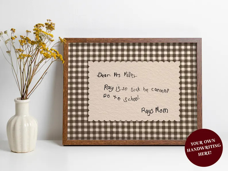 Personalized Handwriting Poster Print, Sentimental Keepsake Wall Art - Etsy | Etsy (Global)