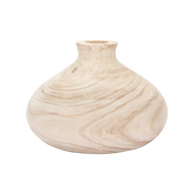 5.5" x 8" Paulownia Wood Vase - 3R Studios | Target