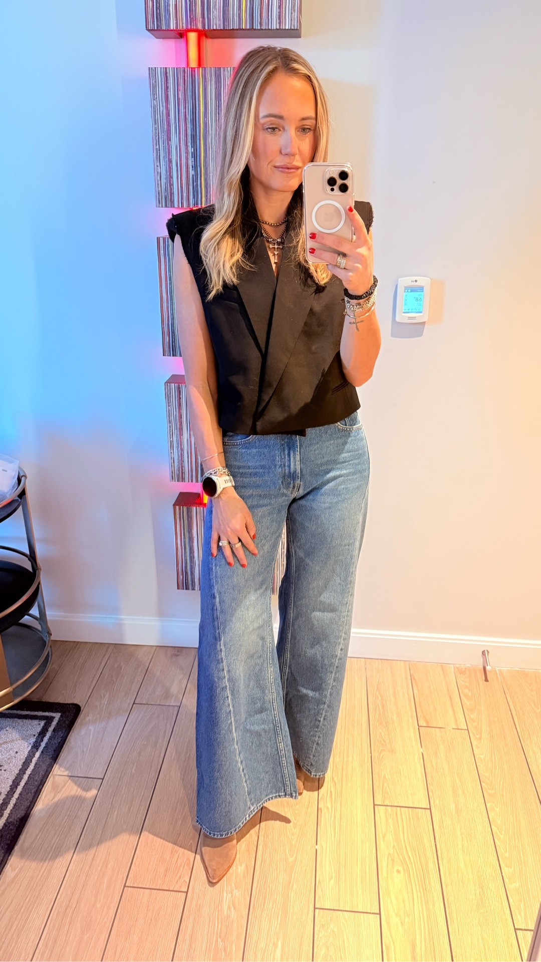 The most flattering mother jeans. Sized down two- wearing a 24! Sign up for the restocks! Crop blazer is old Zara 

#LTKootd #LTKWorkwear