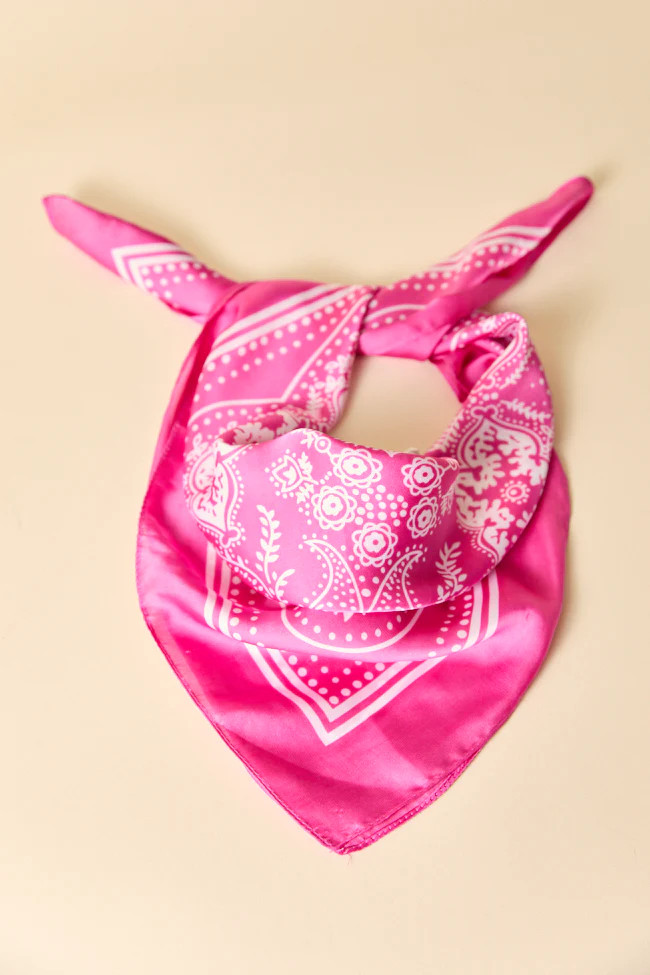 Rhea Pink Bandana FINAL SALE | Pink Lily